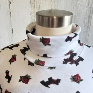 Vintage Christmas Turtleneck scottie dog‎ Shirt – Size XL Holiday thumbnail 3