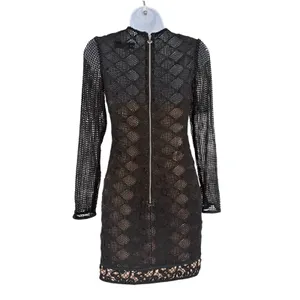 Blessed are the Meek Barbados Crochet Mini Dress Sz 0 Whimsigoth HOCO Festival thumbnail 6