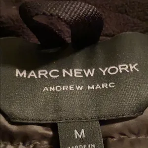 Andrew Marc Marc New York Dark Grey Hooded Puffer Jacket - Size M thumbnail 6