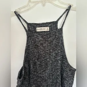 Abercrombie & Fitch Marled Knit High Neck Halter Tank Top Size M thumbnail 5