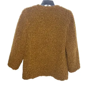 Max Studio Faux Fur Brown-rust Teddy coat size medium thumbnail 8
