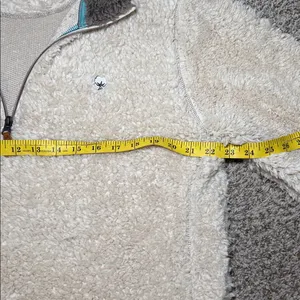 Southern Shirt Women’s Beige Half Zip Casual Sherpa Pullover Size‎ Medium thumbnail 5