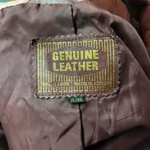 Vintage 70s Genuine Leather Burgundy Jacket thumbnail 4