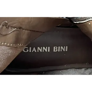 Gianni Bini Steampunk Boots Size 5.5 Mid Calf Low Heel Brown Leather Wrap Strap thumbnail 15
