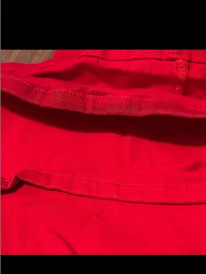 Edikted × Dolls Kill Small Engine Red Corset Flare Jeans Pants Lace thumbnail 4