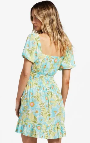 Billabong Something Pretty Floral Mini Dress thumbnail 2
