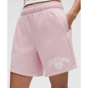 New Lululemon Scuba Oversized Mid Rise Short - Pink - Small RARE thumbnail 2