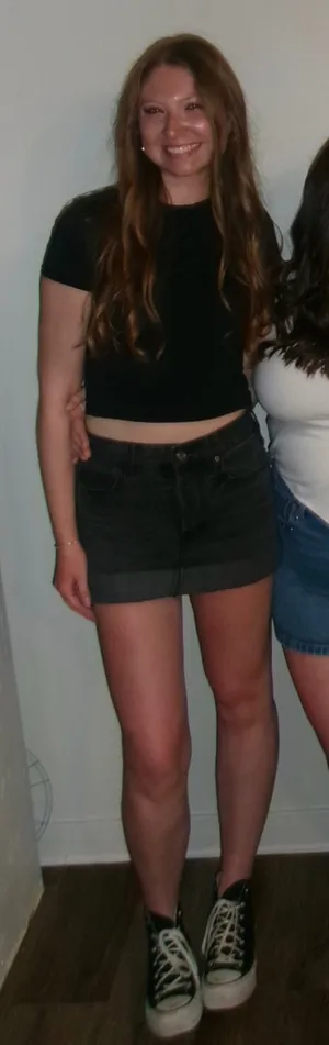 H&M Black Denim Mini Skirt thumbnail 2