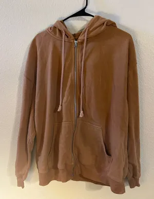 Wild Fable Brown/Orange Zip Up thumbnail 1