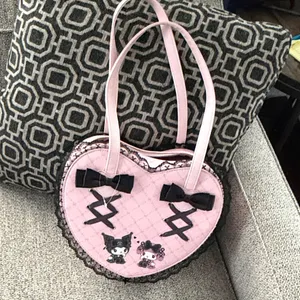 Universe Sanrio My Melody X Kuromi Lolita Figural Heart Bag thumbnail 6