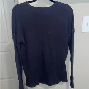 Dark Blue Long Sleeve Top thumbnail 2