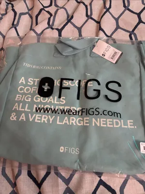 FIGS Canvas Unisex Tote in Seaglass Limited Edition NWT, NIB thumbnail 5