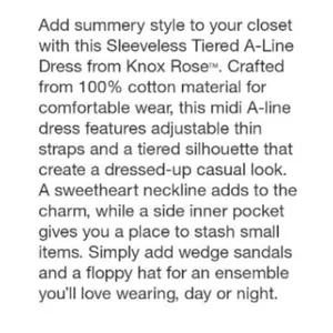 Tiered A Line Cotton Dress thumbnail 4
