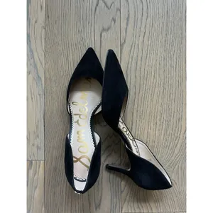 Sam Edelman Jaina d'Orsay Pump Pointed Toe Women's Black Suede Size 7 thumbnail 3