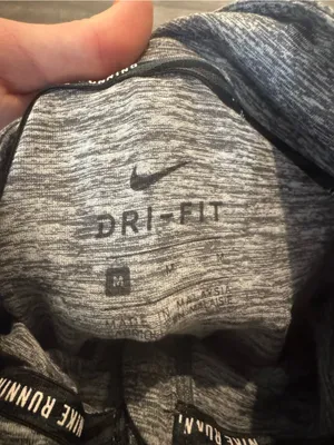 Nike Heathered Gray Dri-Fit 1/4 Zip Running Pullover thumbnail 4