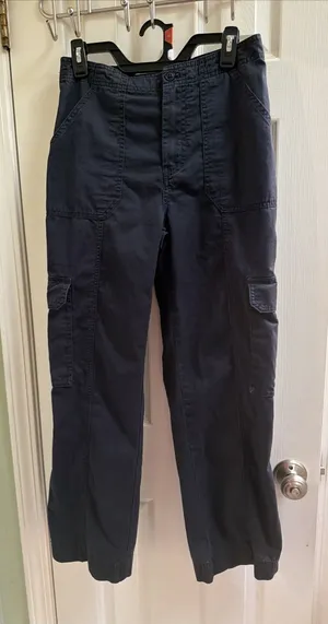 Abercrombie & Fitch Navy Cargo Pants Sz 6 Y2K Vibes Womens thumbnail 1