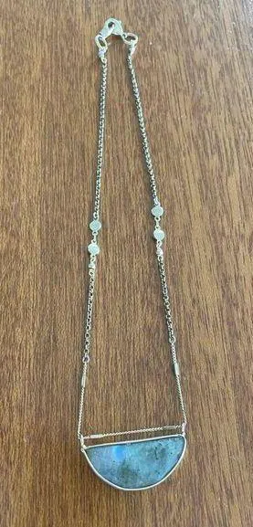 Gem/Stone Gold Chain Necklace thumbnail 2