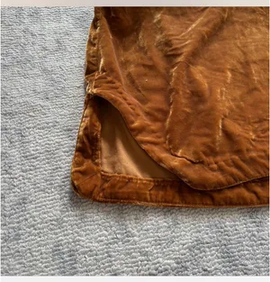 Free People Golden Brown Velvet Skirt thumbnail 3