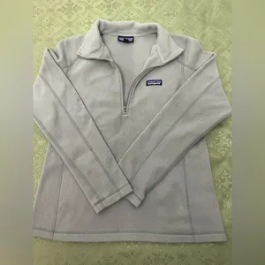 Patagonia Light Gray Fleece Pullover thumbnail 2