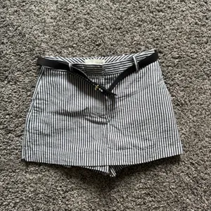 Zara Belted Navy Striped Mini Skort thumbnail 5