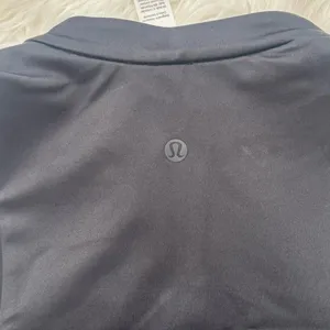 Lululemon Satin Shine Full Zip Tank Top Black Walnut Crunch Foam Cloud Large thumbnail 9