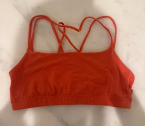 Orange sports bra thumbnail 1