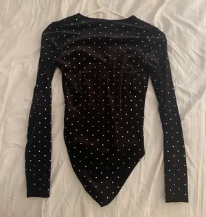 Rhinestone Velvet Bodysuit thumbnail 6