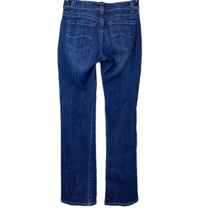 Lee Slender Secret Blue Jeans Size 4 Medium Crystal Accents Lower On The Waist thumbnail 8