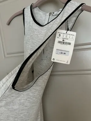 Zara light grey tank thumbnail 2