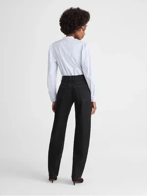 Madewell women’s The Balloon Jean rigid denim barrel leg black Size 26 NWT thumbnail 3