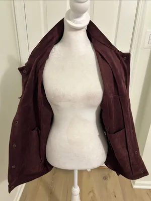 Free People Western Fringe Faux Suede Cosmic Karma Jacket In Wine Size Large thumbnail 10