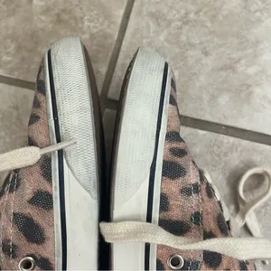 RE/DONE Low Top Skate Sneakers Faded Leopard Print Canvas Size 37 Pre Owned‎ thumbnail 11