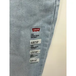 Levi's Womens 29 NWT 721 High Rise Skinny Light Wash‎ Jeans Stretch Pants thumbnail 6