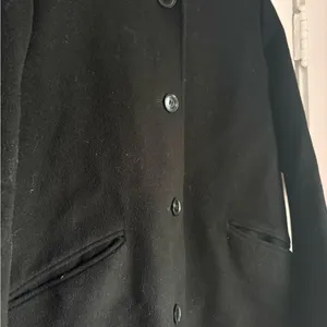 Lauren Ralph Lauren Wool Blend Black Coat Buckle Neck Button Front Size 6 thumbnail 3