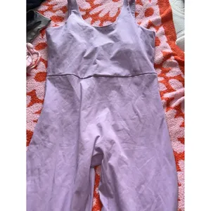 Girlfriend collective purple romper thumbnail 2