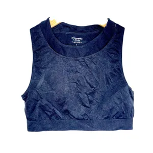 Abercrombie & Fitch Black High Neck Double Layer Racerback Sports Bra Size Small thumbnail 2