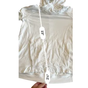 Lululemon Starting Place Hoodie White Rulu Fleece Full Zip Jacket Womens Size 6 thumbnail 9