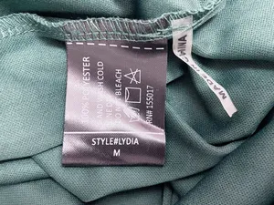NWT Baltic Born Lydia Emerald Chiffon Maxi Dress Size Medium Long Sleeve Gown thumbnail 10