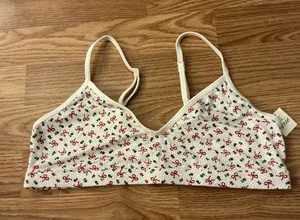 Superchill By Aerie Holiday Bows Bralette Size Large thumbnail 1