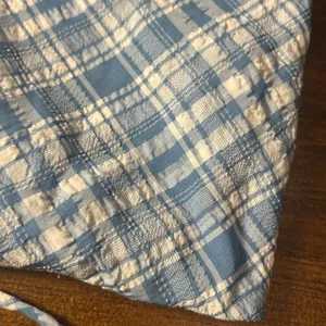 Free People Traymore Plaid Halter Top Medium Cropped Boho Wrap Summer Beachy thumbnail 3