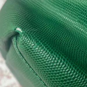 Vintage Christian Dior Perfumes Emerald Green PVC Large Green Travel Bag thumbnail 8