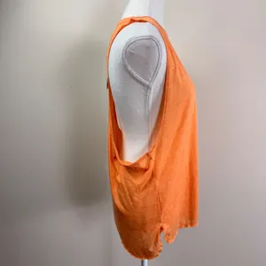 Icyzone Womens Orange Heathered Racerback Activewear Tank Top Size Large NWT thumbnail 2