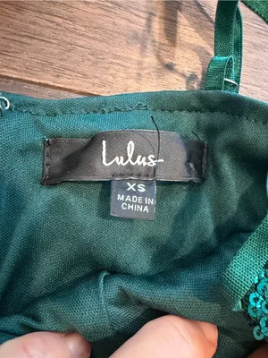 Lulu’s Sequin Spaghetti Strap Party Dress - Teal Green Size XS - C55-011 thumbnail 2