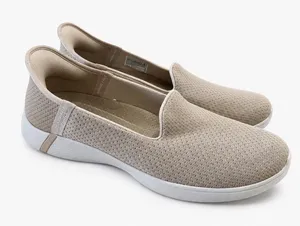Skechers Slip-ins Womens 8.5 Taupe Gold Hands Free Air Cooled Memory Foam Shoes thumbnail 1