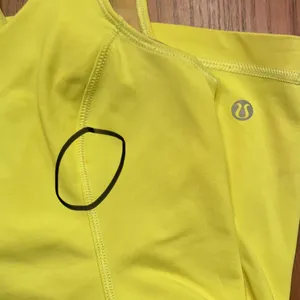 Lululemon Optimal Double Strap Cutout Back Tank Top in Ray‎ Neon Yellow Size 4 thumbnail 17