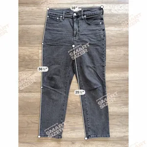 Madewell The Perfect Vintage Jean Black Gray Denim Jeans 28P‎ Straight thumbnail 2