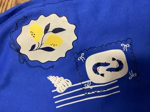 Southern Bliss Santorini patch sweat pants royal blue size Medium thumbnail 6
