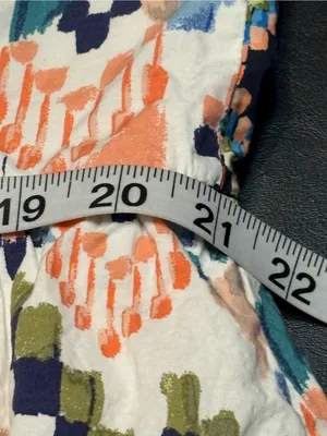 Anthropologie Pastel Multi Geometric Crossback Mini Sundress size Large thumbnail 14