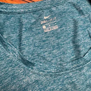 Nike Dri Fit Womens T Shirt Teal Heathered‎ Short Sleeve Athletic Top Size M thumbnail 3