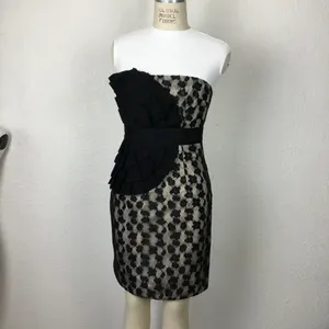 Phaebe Couture Women’s Strapless Dress Sz 0 Cocktail Black Laced. thumbnail 6